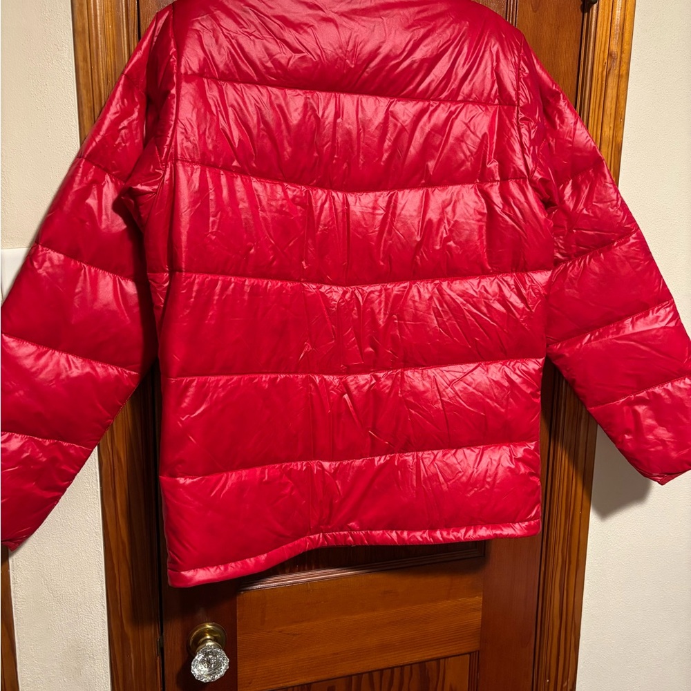 COLUMBIA Women’s 650 Turbo Down Omni-Heat Red Puffer Jacket Coat Size Medium - Picture 6 of 7